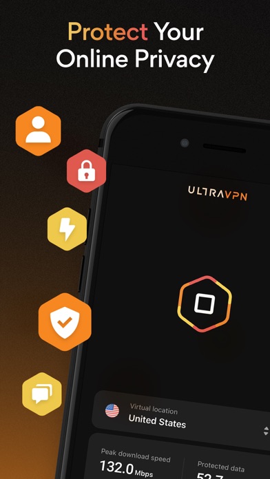 VPN Secure Proxy: UltraVPN™ screenshot 1
