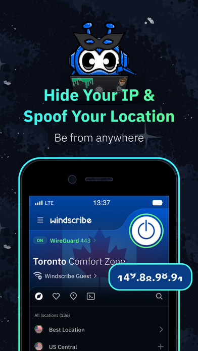 VPN Windscribe: Fast & Secure screenshot 3