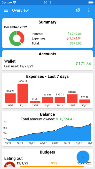 Fast Budget - Expense Manager screenshot 1