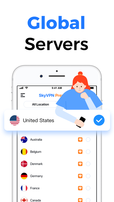 SkyVPN - Unlimited VPN Proxy screenshot 3