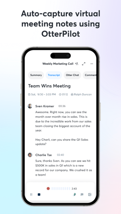 Otter Transcribe Voice Notes screenshot 2