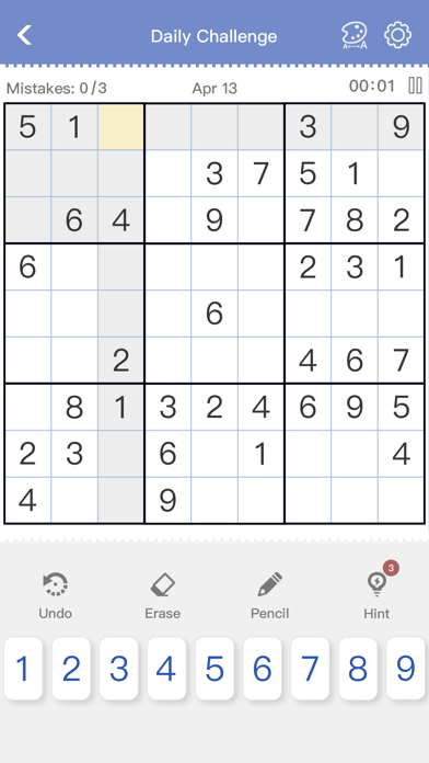 Sudoku - Brain Puzzle Games screenshot 3