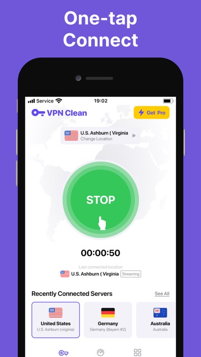 VPN Clean - Secure Fast Proxy screenshot 1