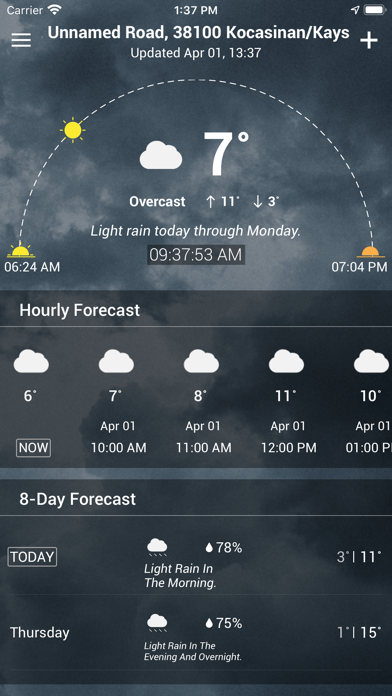 Weather app - Weather forecast screenshot 1
