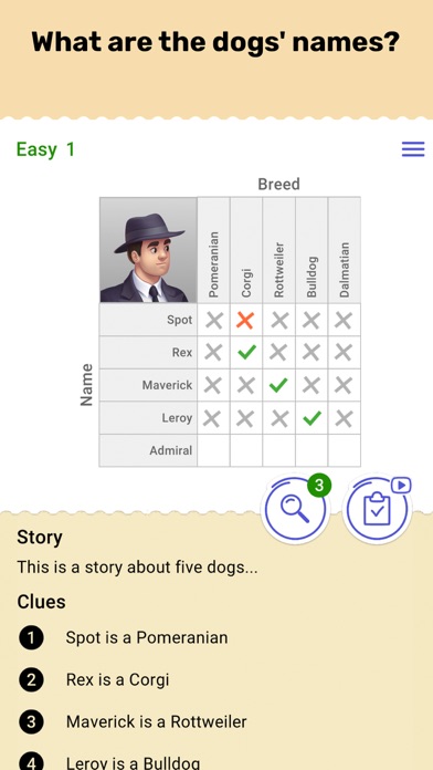 Cross Logic Puzzle Game screenshot 1