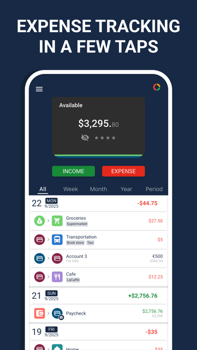 Budget: expense tracker, money screenshot 1