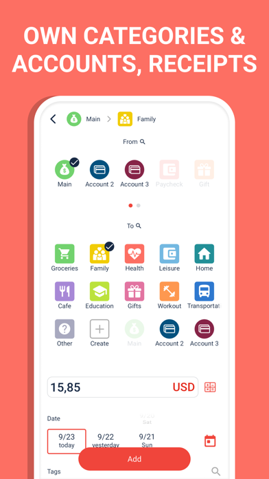 Budget: expense tracker, money screenshot 2