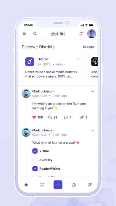 distrikt social screenshot 1