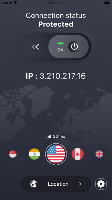 Stardust VPN - VPN for iPhone screenshot 1