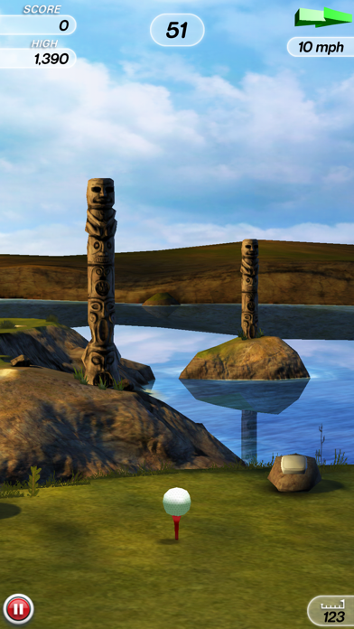 Flick Golf! screenshot 2