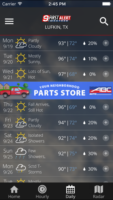 KTRE 9 First Alert Weather screenshot 3