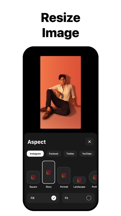 InstaSize: AI Photo Editor screenshot 1
