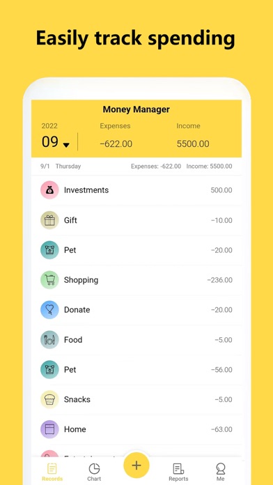 Money Tracker:Expense & Budget screenshot 1