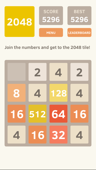 2048 screenshot 1