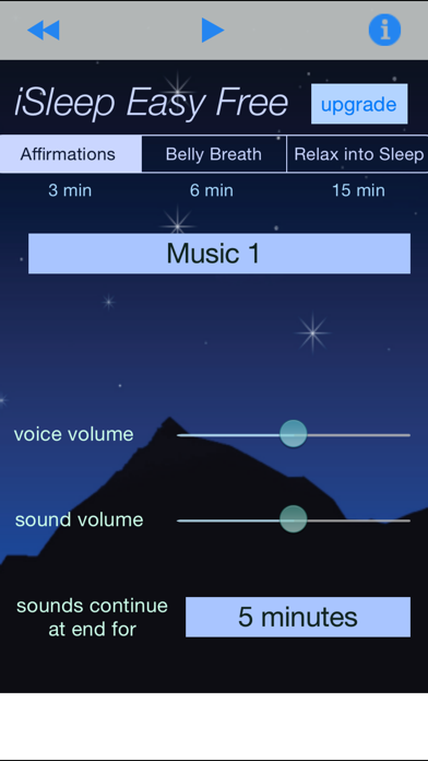 iSleep Easy Meditations Light screenshot 1
