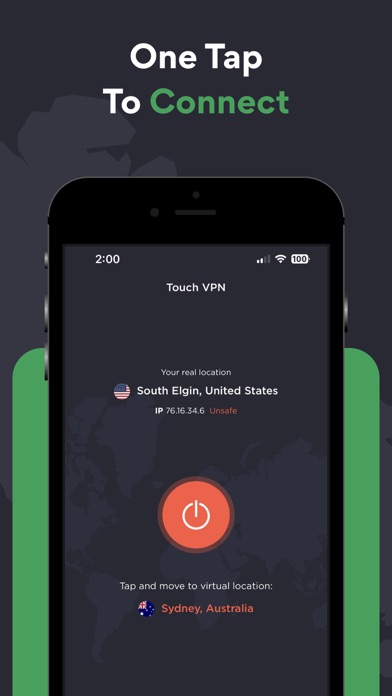 Touch VPN Secure Hotspot Proxy screenshot 2