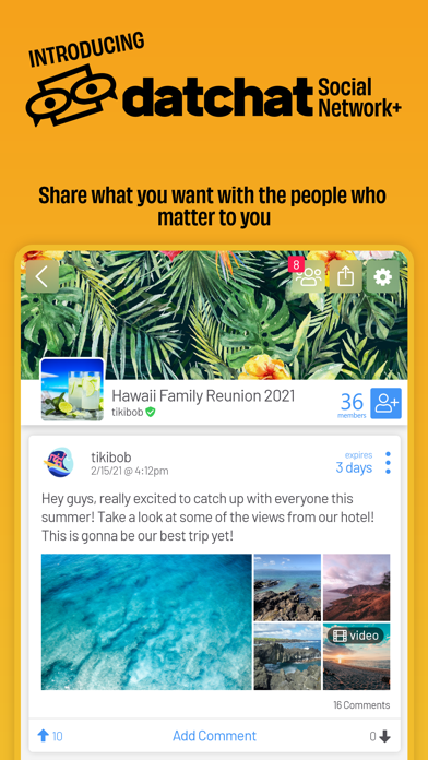 DatChat: Social Network Plus screenshot 1